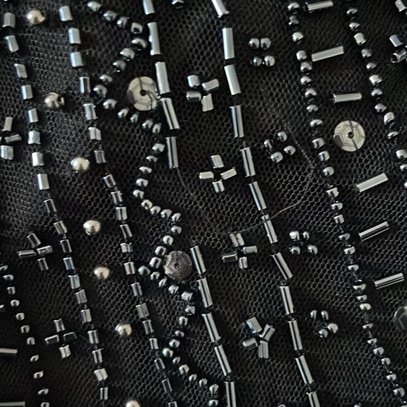 Needs Repairs Dave & Johnny By Laura Ryner Beaded Velvet Prom Dress - Picture 13 of 15